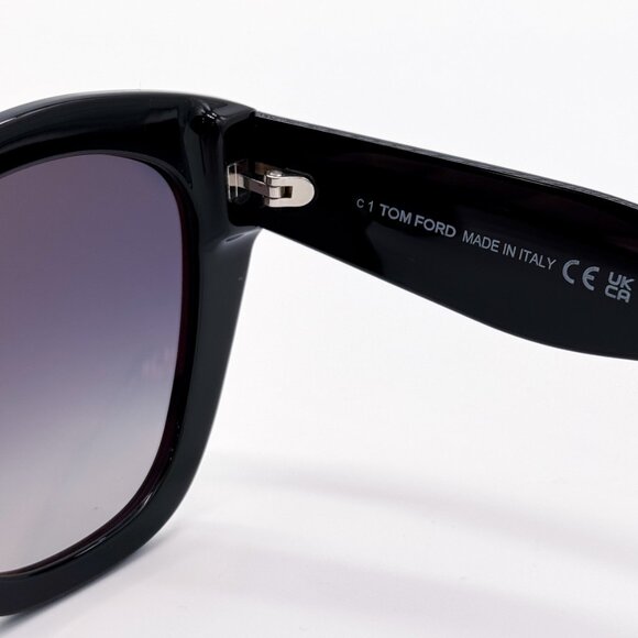 NEW TOM FORD CARA TF940 POLARIZED 01D WOMEN SUNGLASSES FT0940/S BLACK main image 5